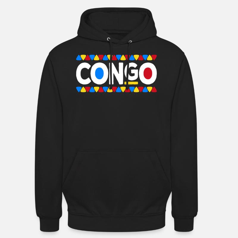 Congolese Flag Congo - Unisex Hoodie - black