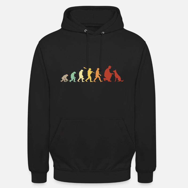 Evolution Lustiger Belgischer Malinois-Schäferhund - Unisex Hoodie - Schwarz