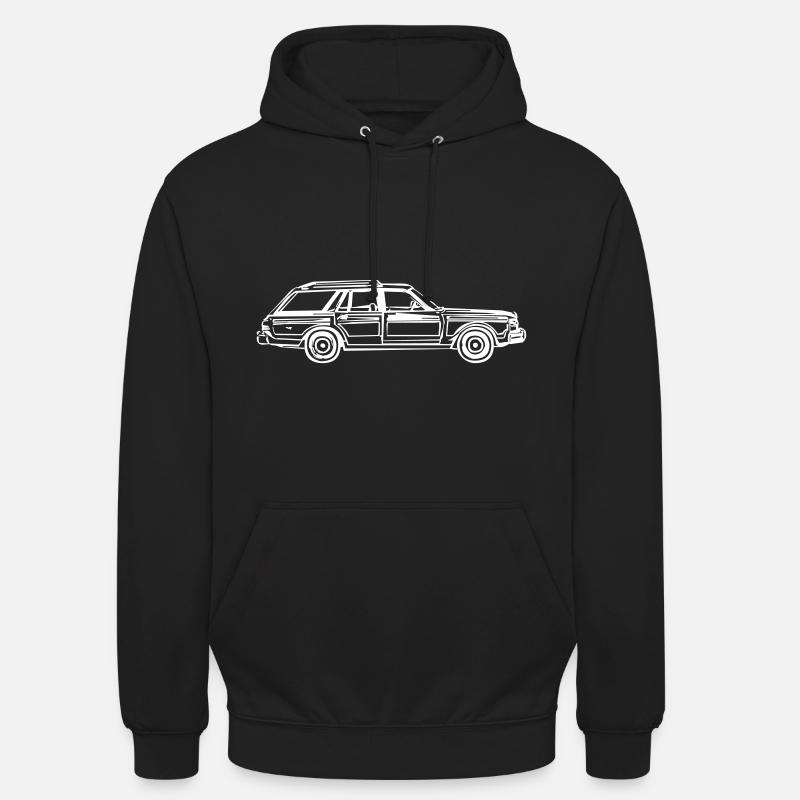 Langes Combi Auto - Unisex Hoodie - Schwarz