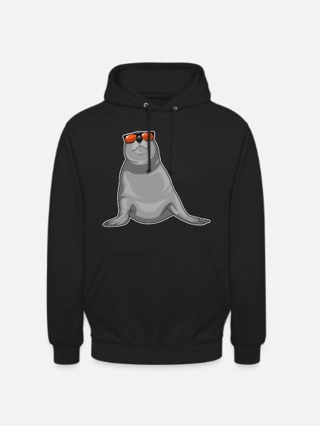 Seal Sunglasses - Unisex Hoodie - black