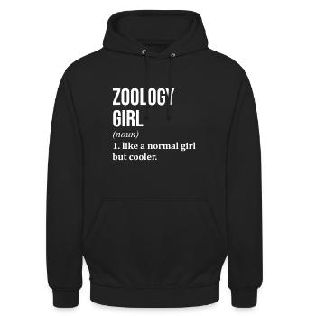 Zoology - Unisex Hoodie - black - Front - Alina (178cm) & Michal (187cm)