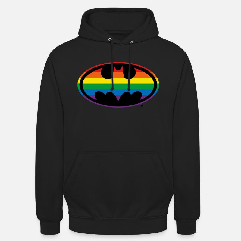 Ligue De Justice D'Amérique Batman arc-en-ciel - Sweat-shirt à capuche unisexe - noir