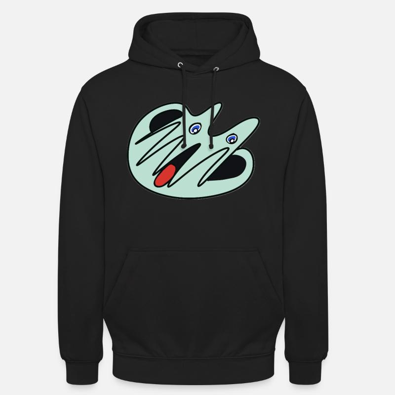 Comic-Geist-smag - Unisex Hoodie - Schwarz