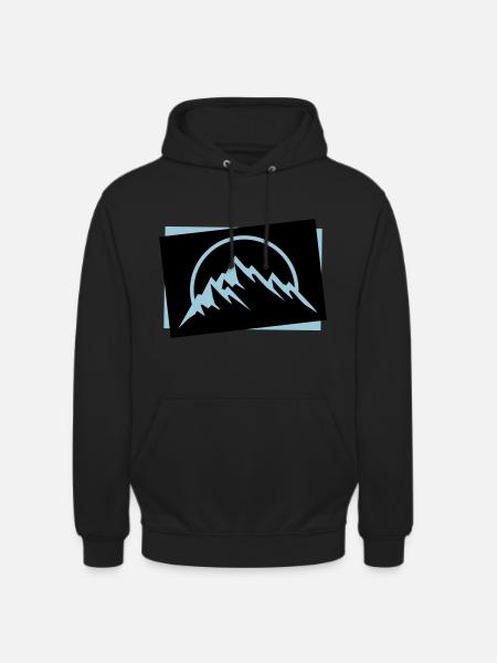 Mountains Symbol Nature Icon - Unisex Hoodie - 