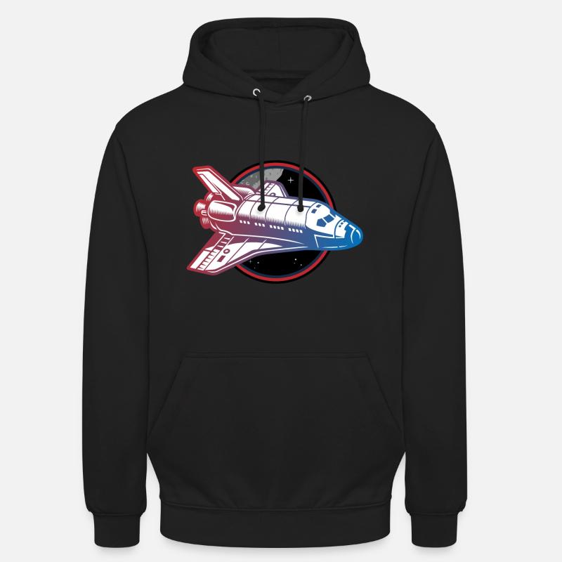 navette spatiale pour vaisseau spatial - Sweat-shirt à capuche unisexe - noir