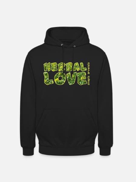 Herbal Love Mustard - Unisex Hoodie - black