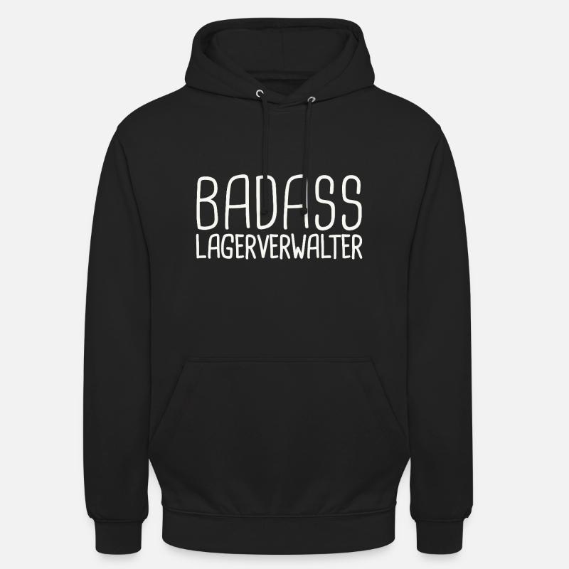 Gestionnaire d’entrepôt Badass - Sweat-shirt à capuche unisexe - noir