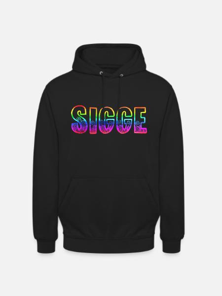 sigge rs rainbow - Unisex Hoodie - black