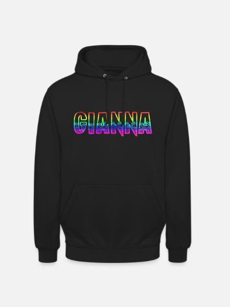 gianna rs rainbow - Unisex Hoodie - black