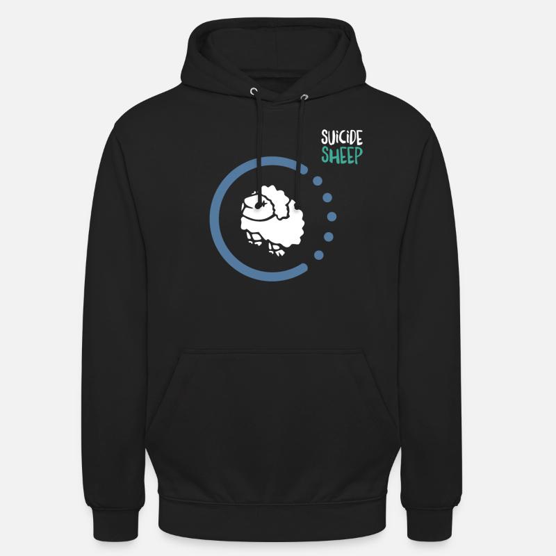Mr Suicide Sheep - Sweat-shirt à capuche unisexe - noir