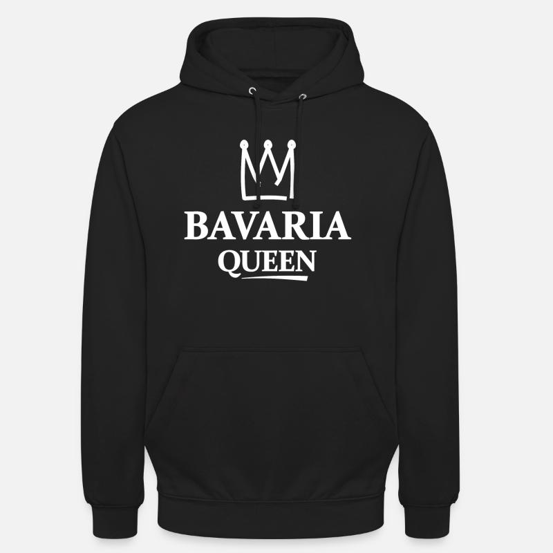 Reine de Bavière - Sweat-shirt à capuche unisexe - noir