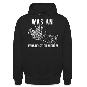 KFZ Mechaniker KFZ Mechatroniker Auto Schrauber - Unisex Hoodie - Schwarz - Vorne - Alina (178cm) & Michal (187cm)