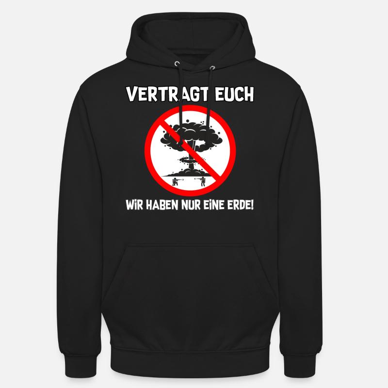 Vertragt euch - Unisex Hoodie - Schwarz