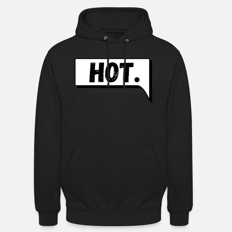 Bulle de dialogue Comic Hot - Sweat-shirt à capuche unisexe - noir