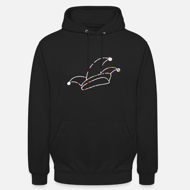 Carnaval - bonnet de comité - Sweat-shirt à capuche unisexe - noir