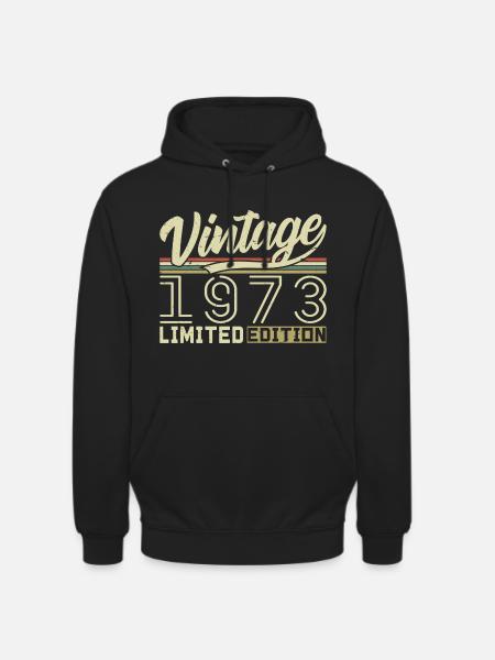 Legend since 1973 Born 1973 Birthday 51 years old - Unisex Hoodie - black