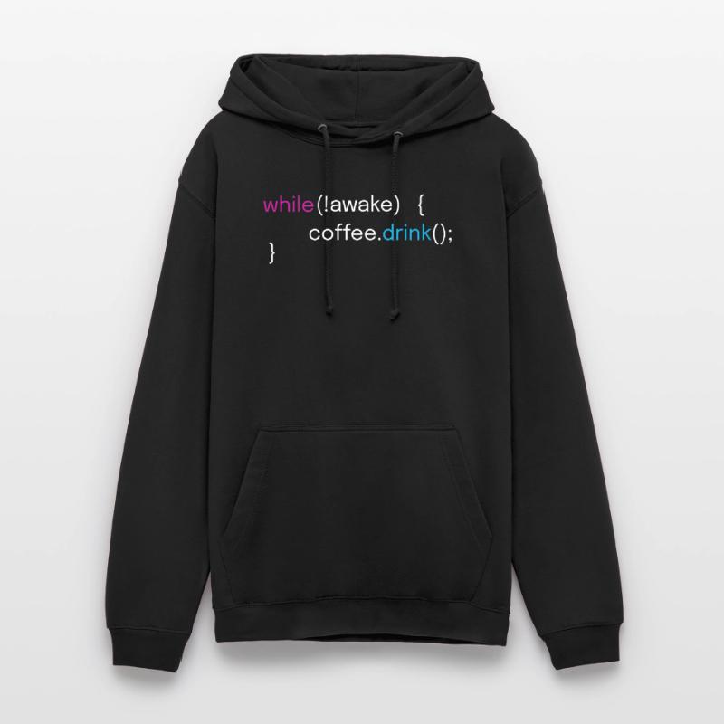 Lustiges Kaffee- und Coding-Programmierer-Design Unisex Hoodie