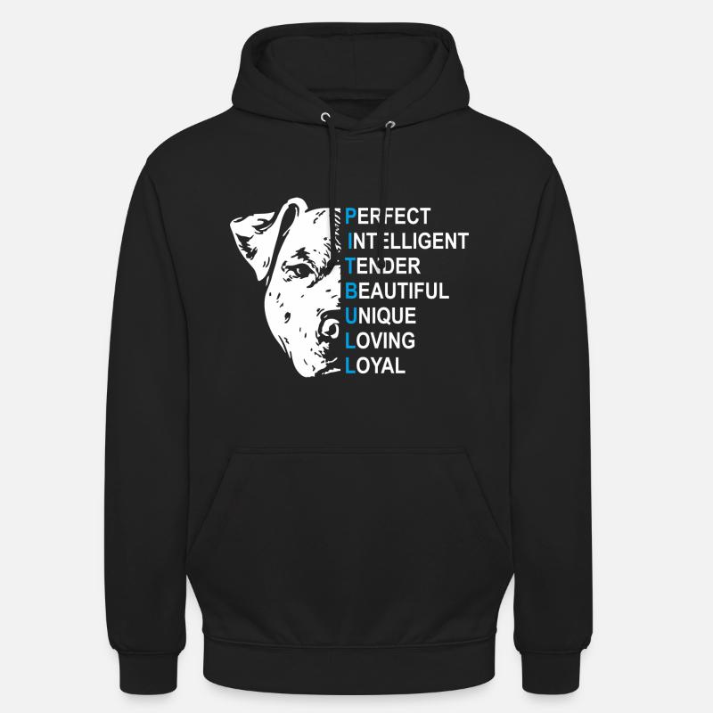 Pitbull - Sweat-shirt à capuche unisexe - noir