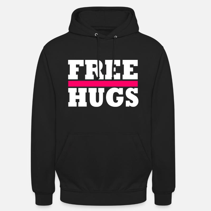 Free Hugs - Sweat-shirt à capuche unisexe - noir
