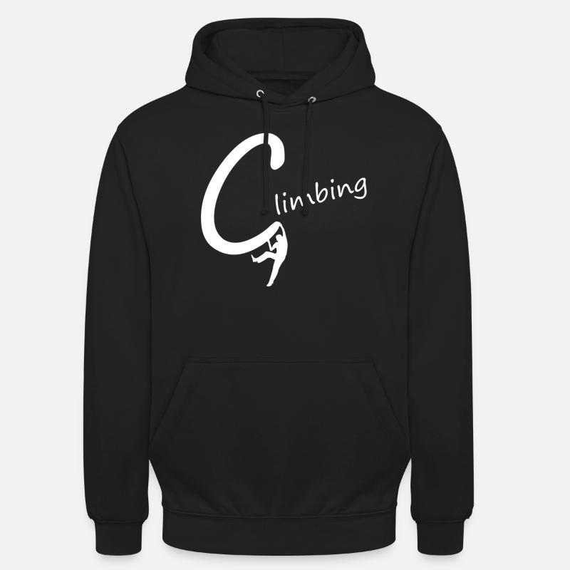 climbing klettern - Unisex Hoodie - Schwarz