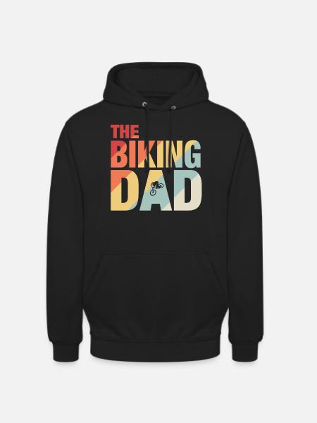The Biking Dad - Unisex Hoodie - Schwarz