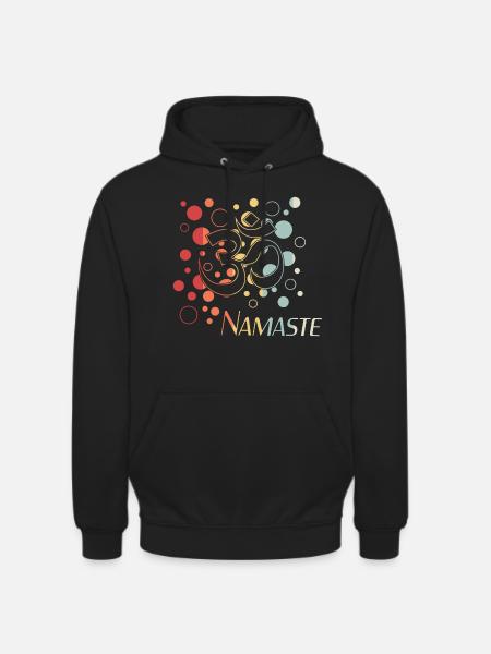 Namaste Yoga - Unisex Hoodie - Schwarz