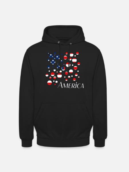 America USA - Unisex Hoodie - Schwarz