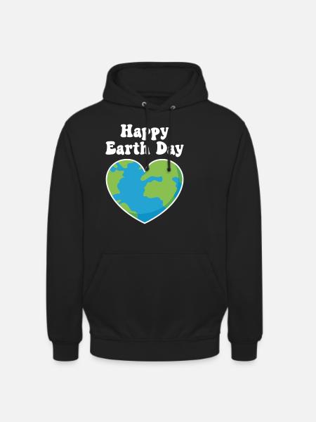 Happy Earth Day - Unisex Hoodie - black
