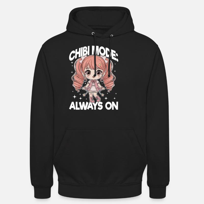 Anime Chibi Kawaii - Sweat-shirt à capuche unisexe - noir