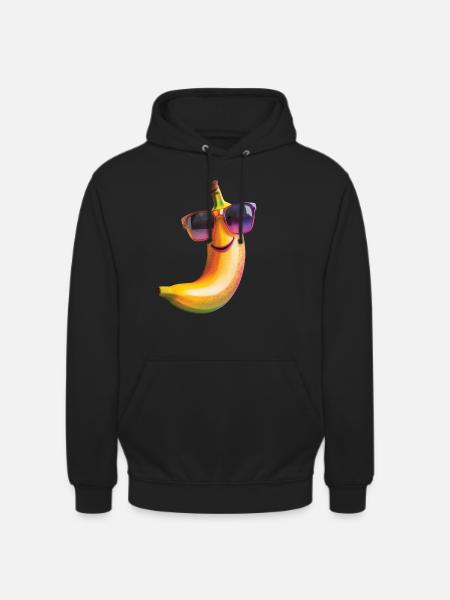 Banane - Unisex Hoodie - Schwarz