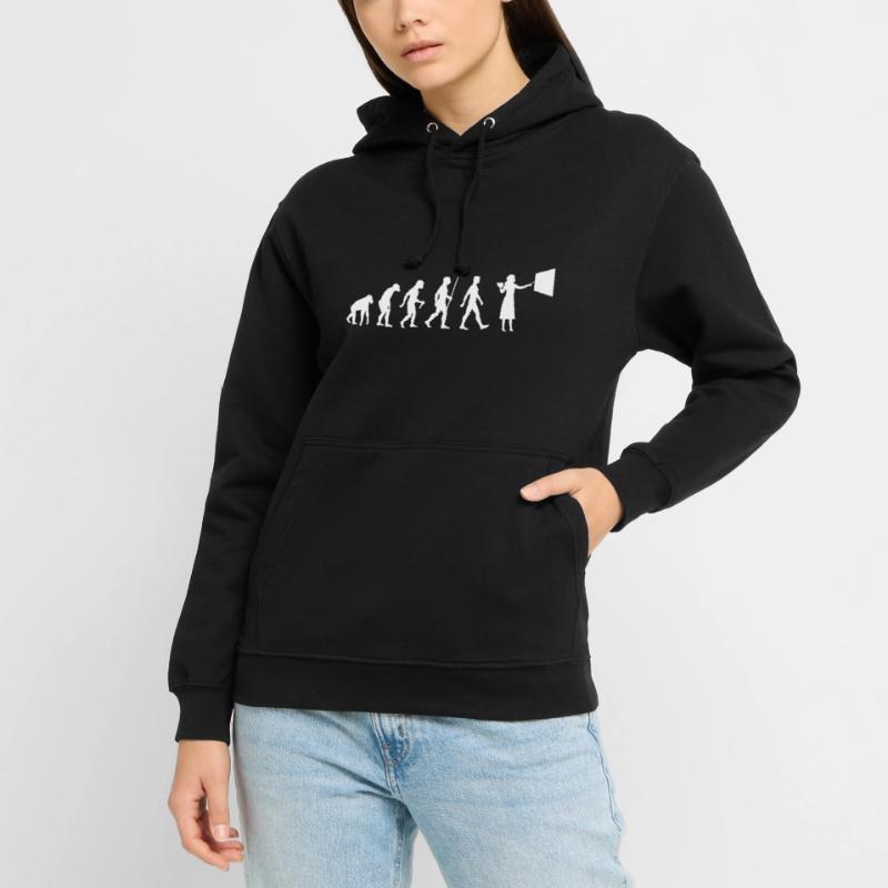 Enseignante Evolution École Professeur d’école Sweat-shirt à capuche unisexe