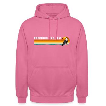 Bird Holiday Nature Amérique du Sud - Sweat-shirt à capuche unisexe - rose - Devant - Alina (178cm) & Michal (187cm)