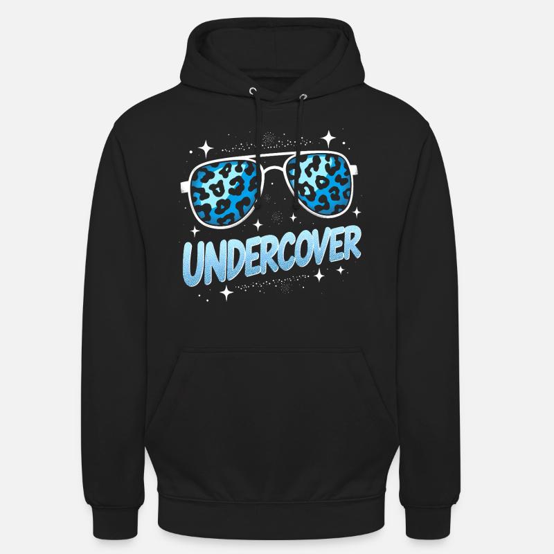 Undercover Speech - Sunglasses Design - Unisex Hoodie - black