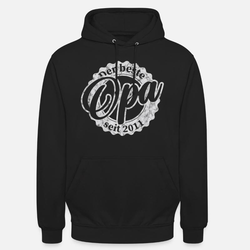 Der Beste Opa seit 2011 - Unisex Hoodie - Schwarz