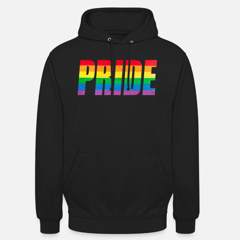 Rainbow Pride Grafik - Unisex Hoodie - Schwarz