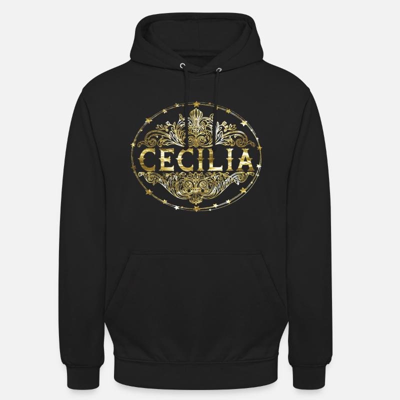 Cecilia - Sweat-shirt à capuche unisexe - noir