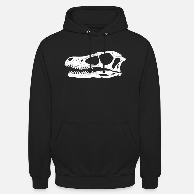 Fossile de Velociraptor - Sweat-shirt à capuche unisexe - noir