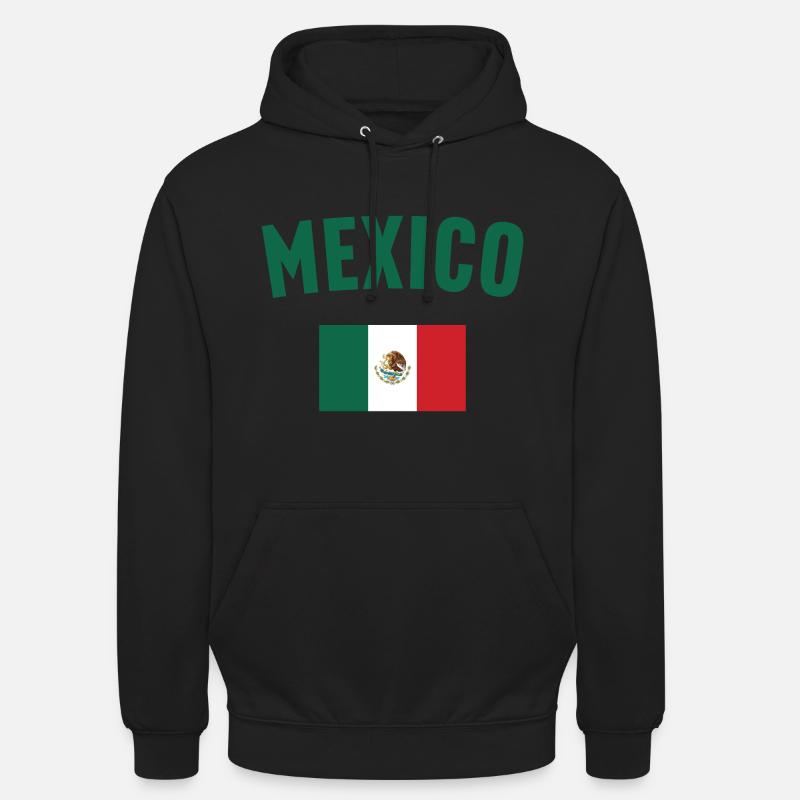 Drapeau du Mexique - Sweat-shirt à capuche unisexe - noir