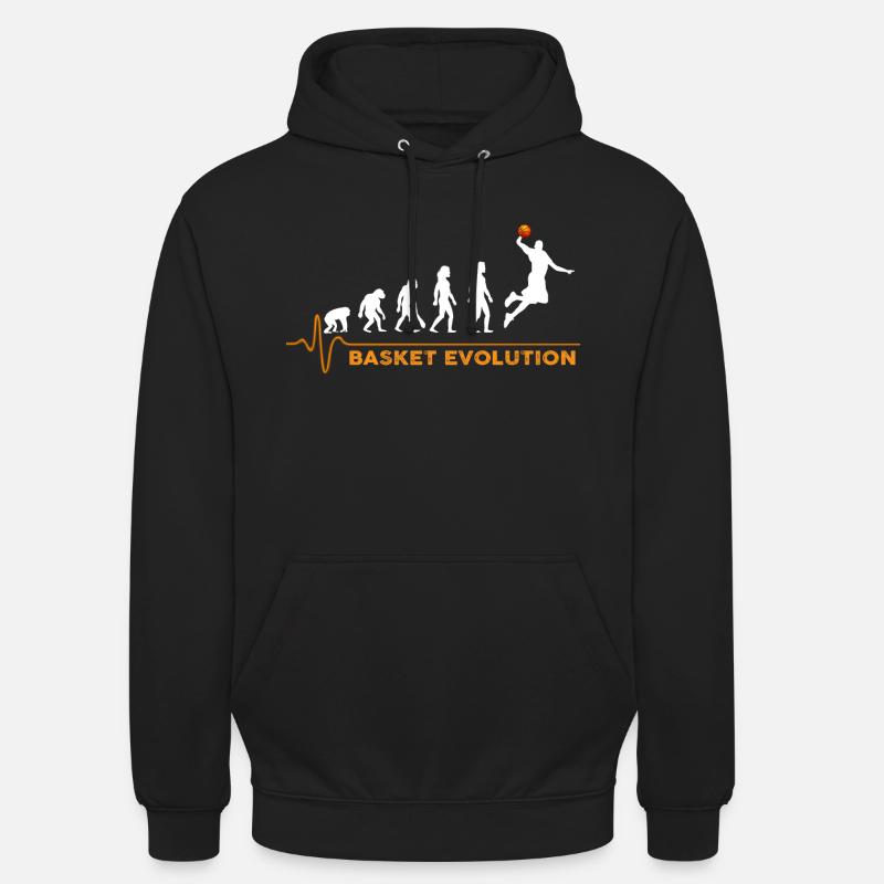 Basket evolution - Sweat-shirt à capuche unisexe - noir