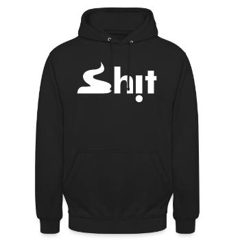 Shit - Unisex Hoodie - Schwarz - Vorne - Alina (178cm) & Michal (187cm)