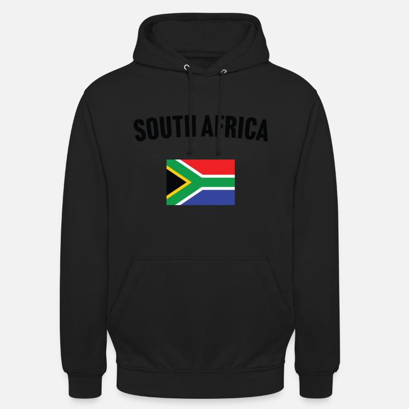 Drapeau de l’Afrique du Sud - Sweat-shirt à capuche unisexe - noir
