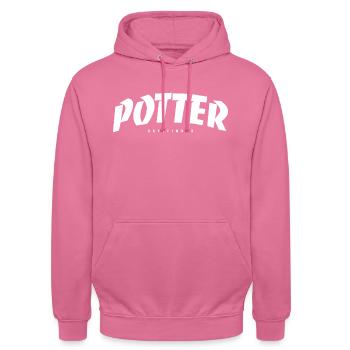 Potter-Zitat - Unisex Hoodie - Pink - Vorne - Alina (178cm) & Michal (187cm)