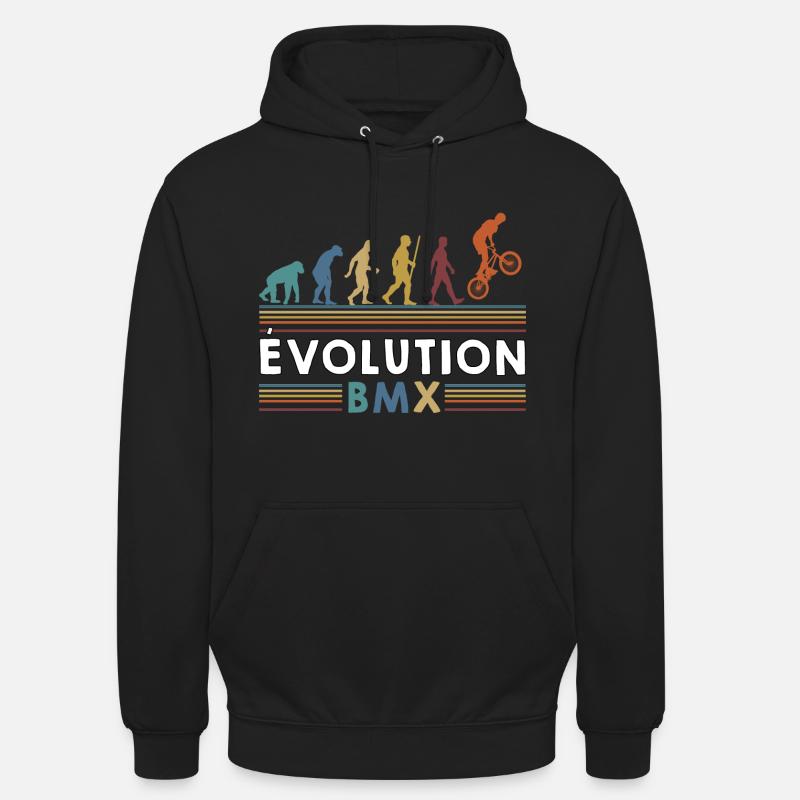 Evolution - BMX - Sweat-shirt à capuche unisexe - noir