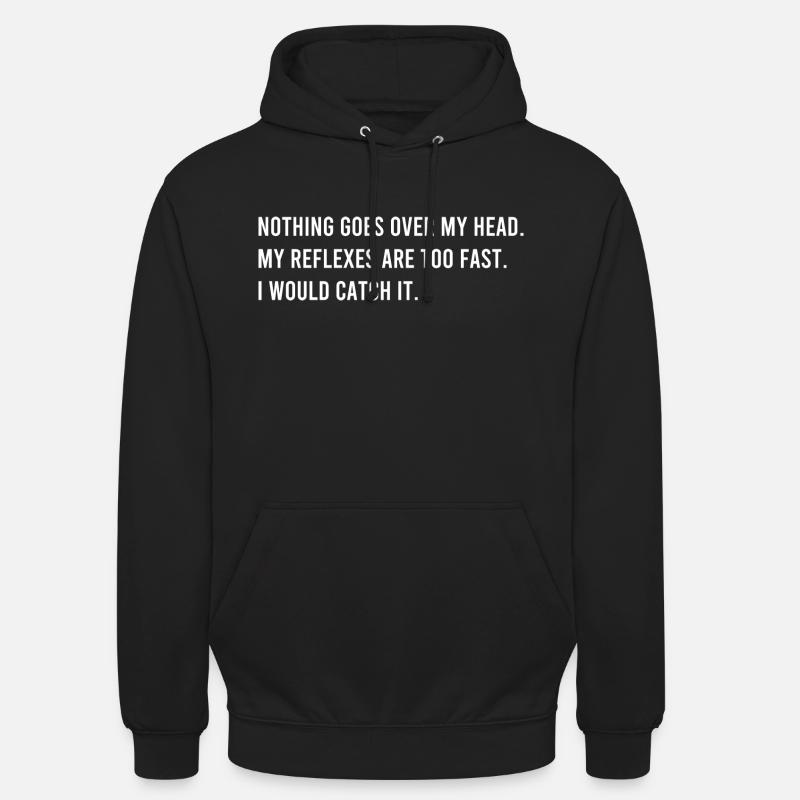 Citation d’art drôle - Sweat-shirt à capuche unisexe - noir