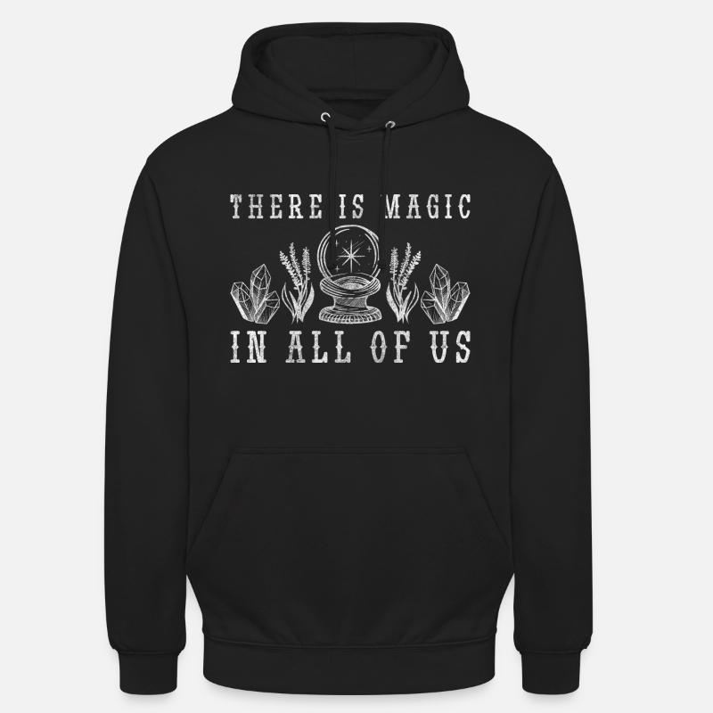 Signs, shapes, elements, moon phase - Unisex Hoodie - black