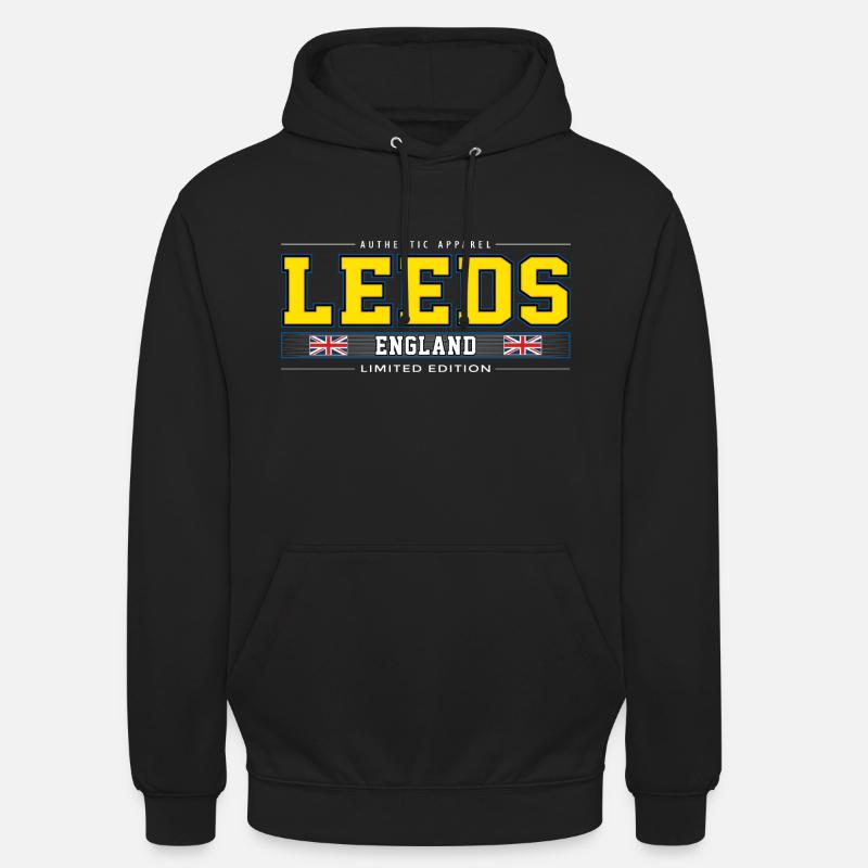 Leeds - Sweat-shirt à capuche unisexe - noir
