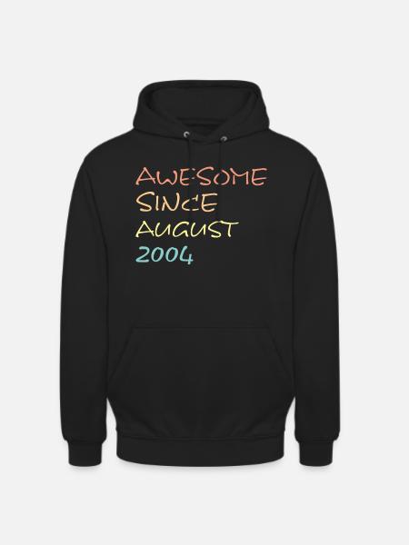 Awesome Since August 2004 - Unisex Hoodie - Schwarz