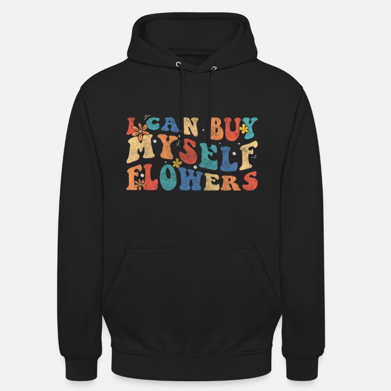 flowers affection romance wedding - Unisex Hoodie - black