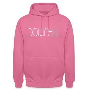 Downhill - Unisex Hoodie - Pink - Vorne - Alina (178cm) & Michal (187cm)