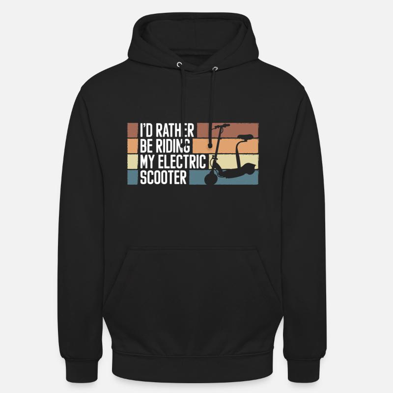 Scooter Rider E-Scooter Hybride - Sweat-shirt à capuche unisexe - noir